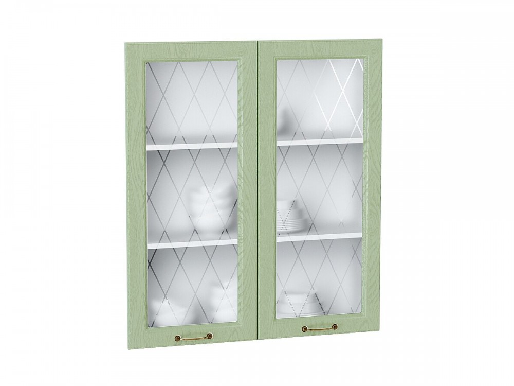  Комплект фасадов Ницца со стеклом для каркаса Ф-55Н В809 Дуб оливковый