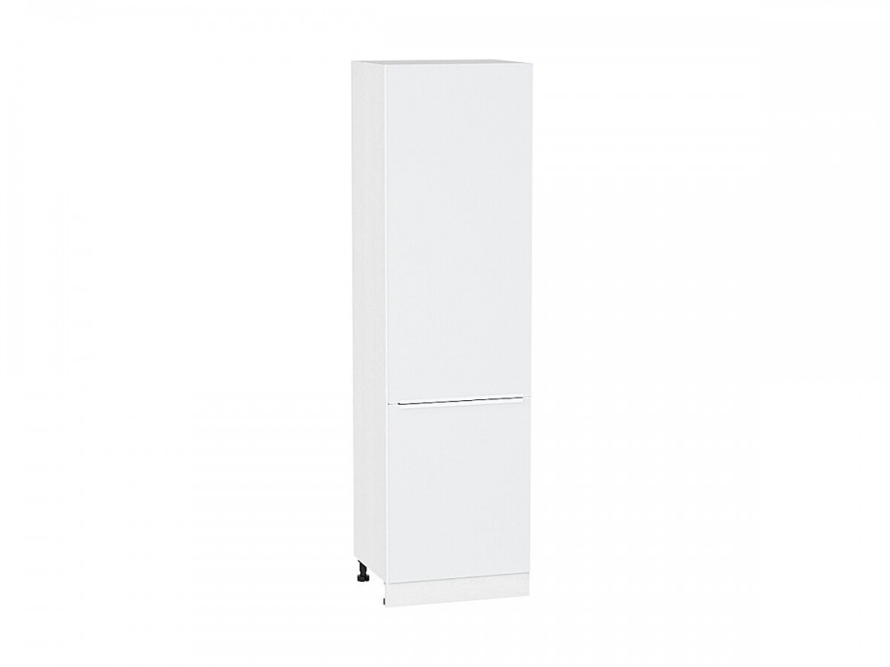  Шкаф пенал с 2-мя дверцами Фьюжн Silky White