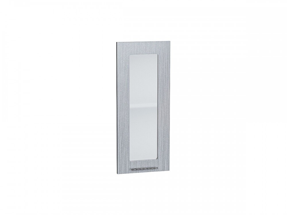  Комплект фасадов Валерия-М со стеклом для каркаса Ф-15 В300 Серый металлик дождь светлый