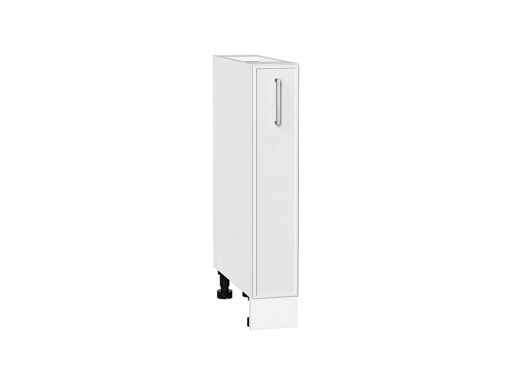  Шкаф нижний бутылочница Квадро Белый