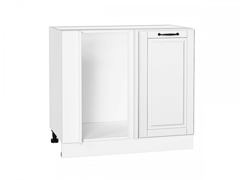  Шкаф нижний угловой Дублин Special White