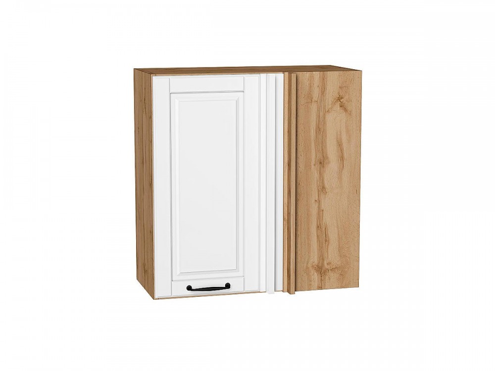  Шкаф верхний прямой угловой Дублин Special White