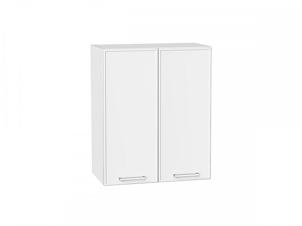  Шкаф верхний с 2-мя дверцами Квадро Белый