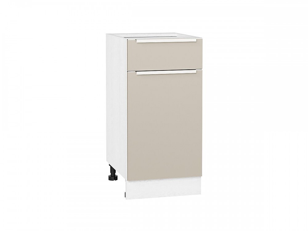  Шкаф нижний с 1-ой дверцей и ящиком Фьюжн Cream Silk