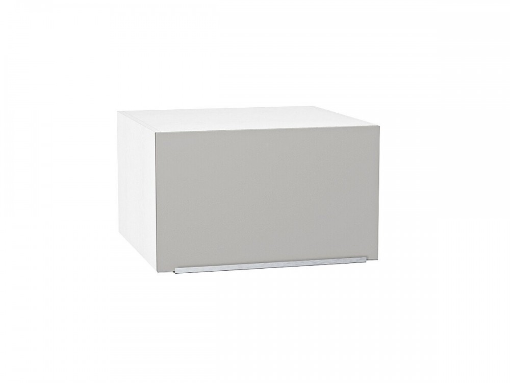  Шкаф верхний горизонтальный глубокий Фьюжн Silky Light Grey