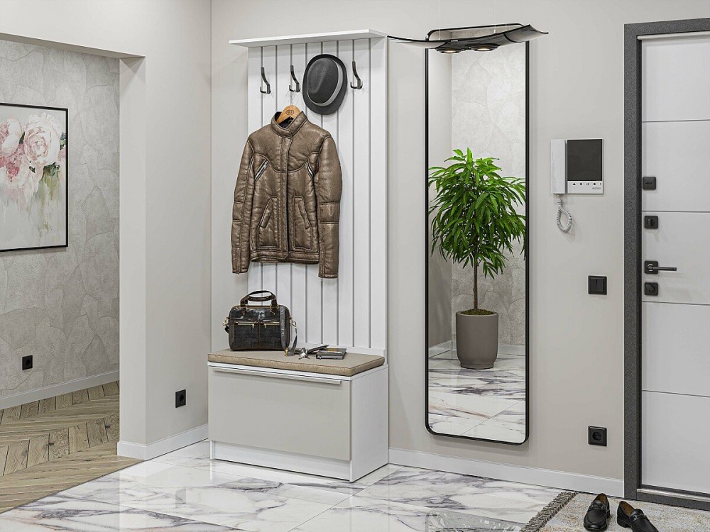 Прихожая Стиль-01 Silky Light Grey Прихожая Стиль-01 Silky Light Grey