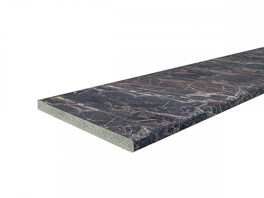  Столешница Hard-38U Прямая (упак.) Мрамор черный