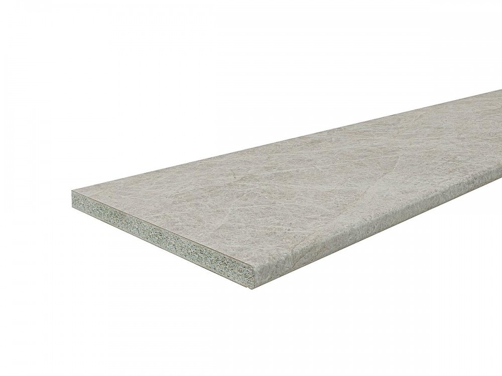  Столешница Hard-38U Прямая (упак.) Кварц белый