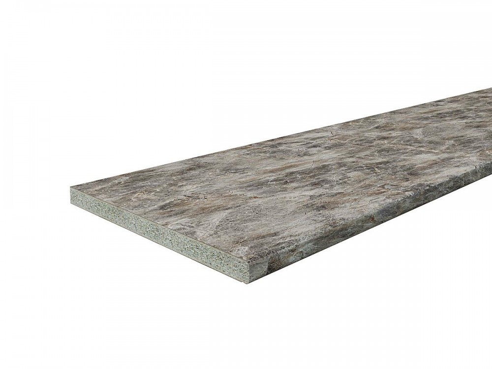  Столешница Hard-38U Прямая (упак.) Мрамор дымчатый