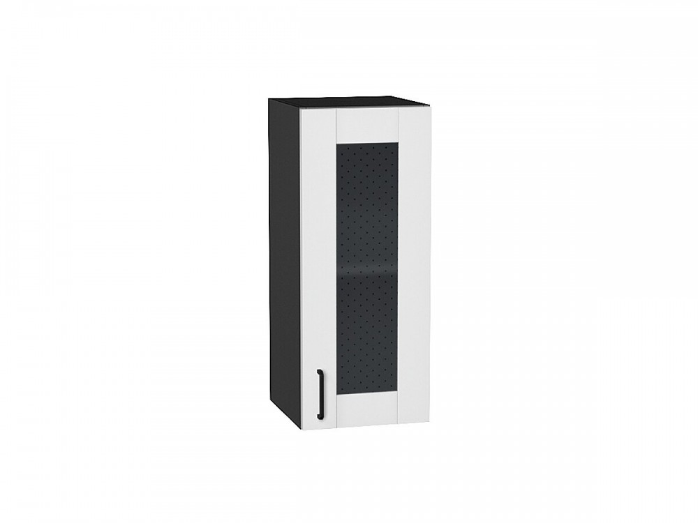  Шкаф верхний с 1-ой остекленной дверцей Лофт Super White