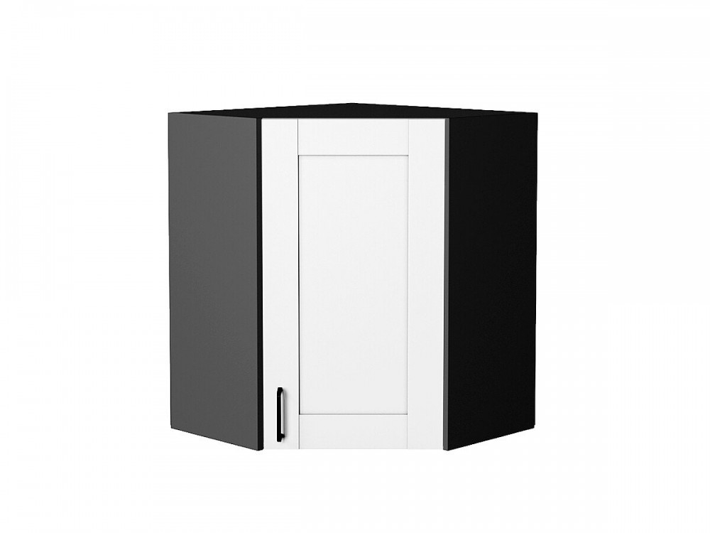  Шкаф верхний угловой Лофт Super White