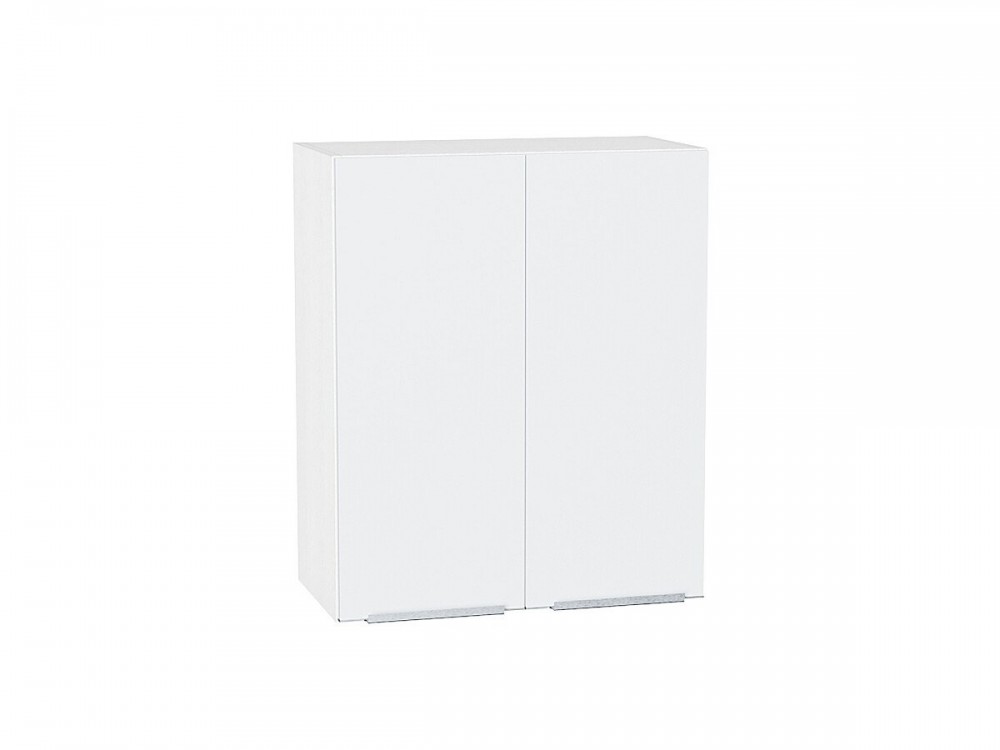  Шкаф верхний с 2-мя дверцами Фьюжн Silky White