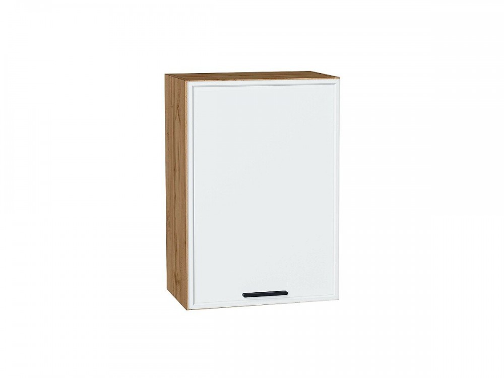  Шкаф верхний с 1-ой дверцей Фрейм White Silk