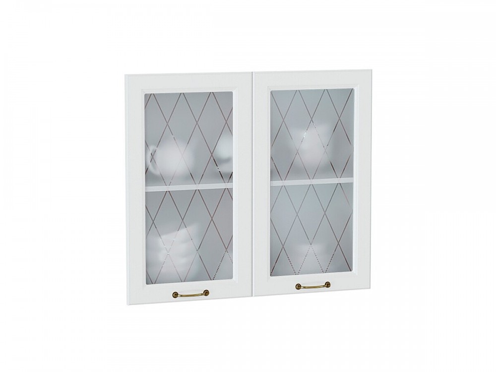  Комплект фасадов Ницца со стеклом для каркаса Ф-55 В800 Белый