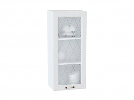 Шкаф верхний с 1-ой остекленной дверцей Ницца