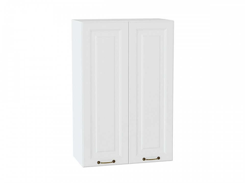  Шкаф верхний с 2-мя дверцами Ницца Белый