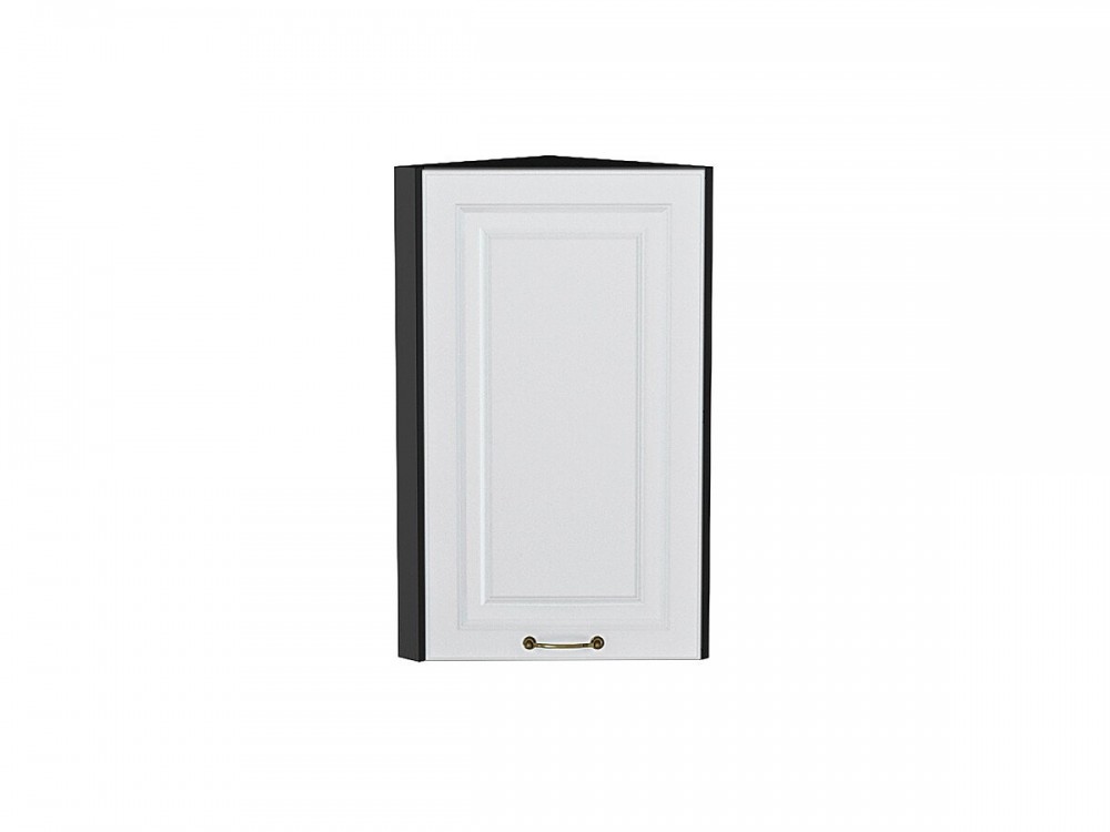  Шкаф верхний торцевой Ницца Белый