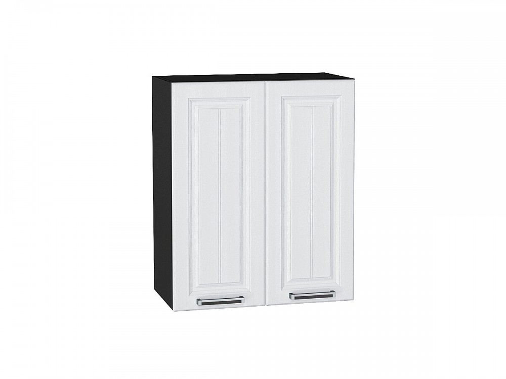  Шкаф верхний с 2-мя дверцами Прага Белое дерево