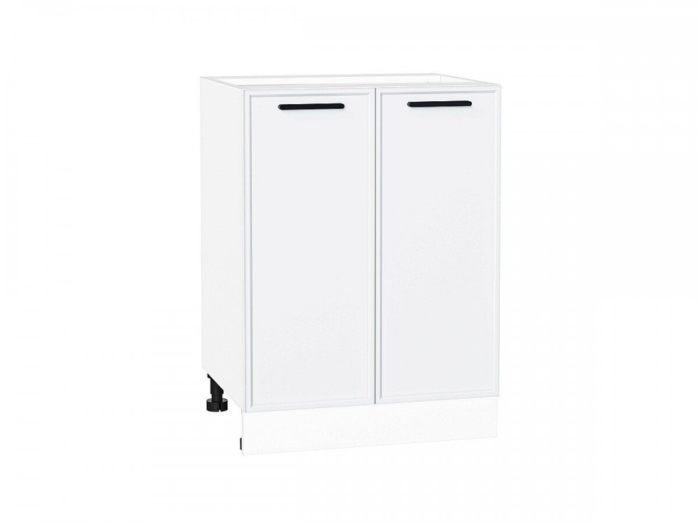  Шкаф нижний с 2-мя дверцами Фрейм White Silk