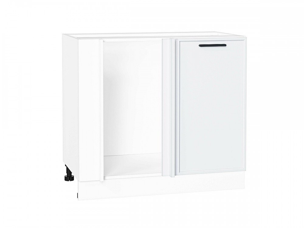  Шкаф нижний угловой Фрейм White Silk