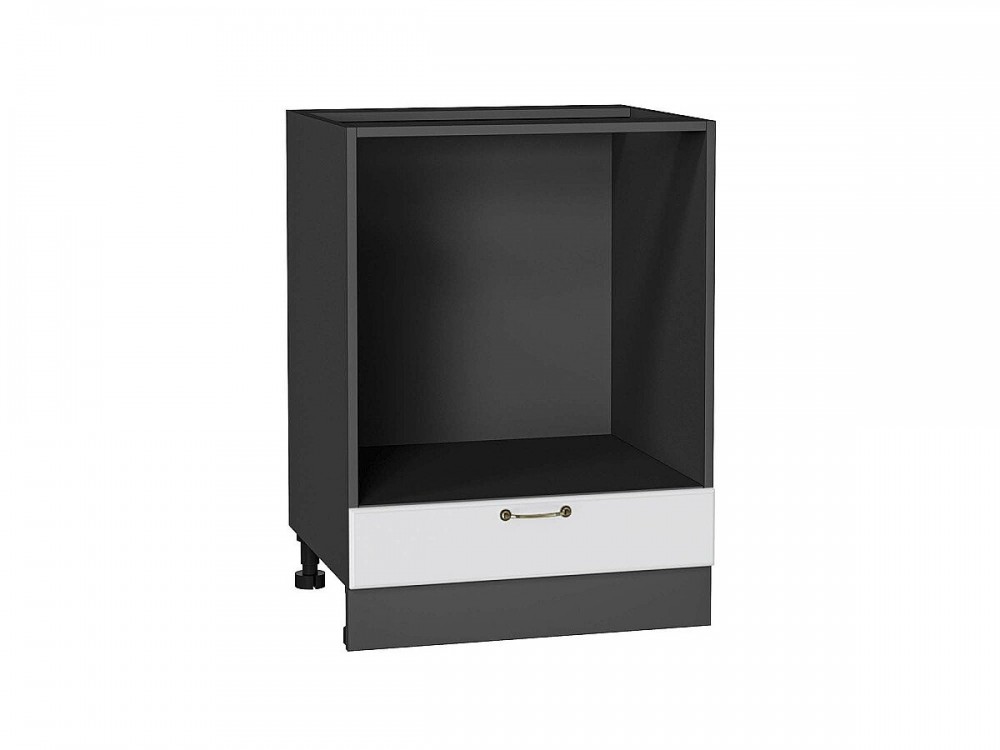  Шкаф нижний под духовку Ницца Белый