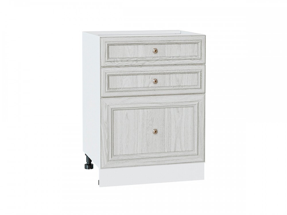  Шкаф нижний с 3-мя ящиками Шале White Dreamline
