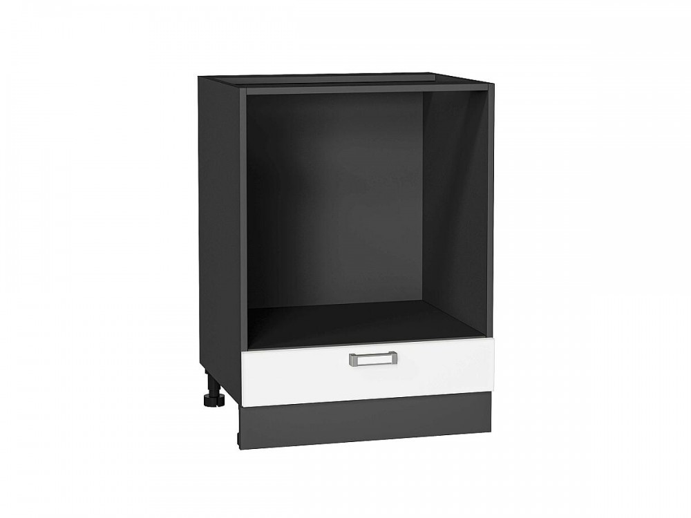  Шкаф нижний под духовку Лофт White Silk