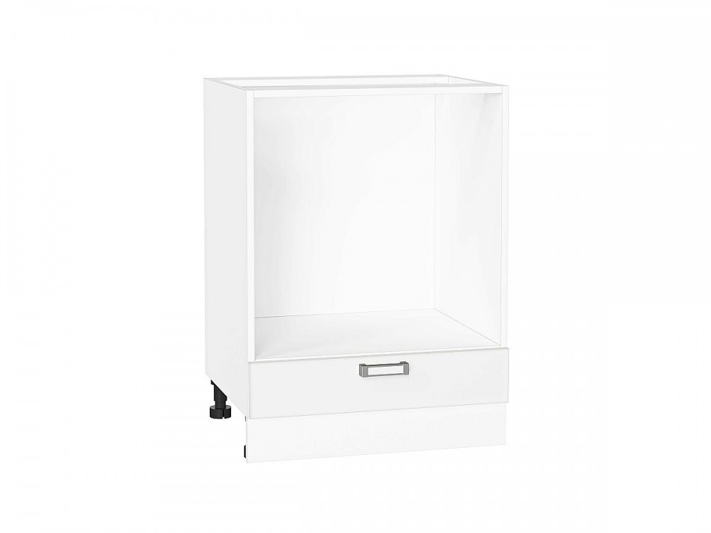  Шкаф нижний под духовку Лофт White Silk