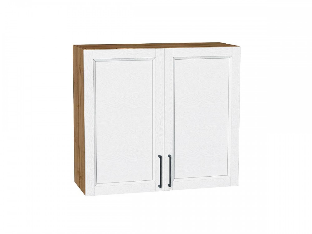  Шкаф верхний с 2-мя дверцами Сканди White Silkwood