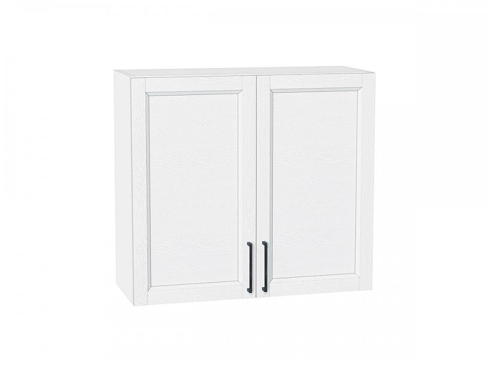  Шкаф верхний с 2-мя дверцами Сканди White Silkwood
