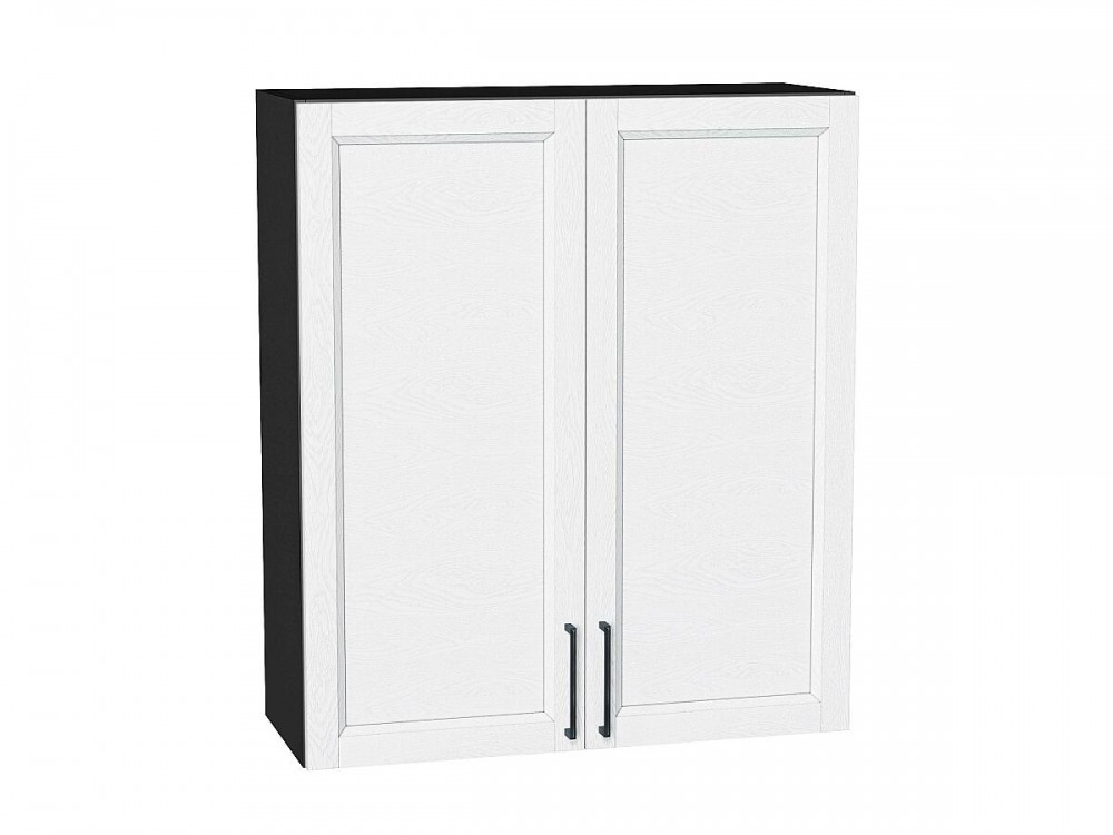  Шкаф верхний с 2-мя дверцами Сканди White Silkwood