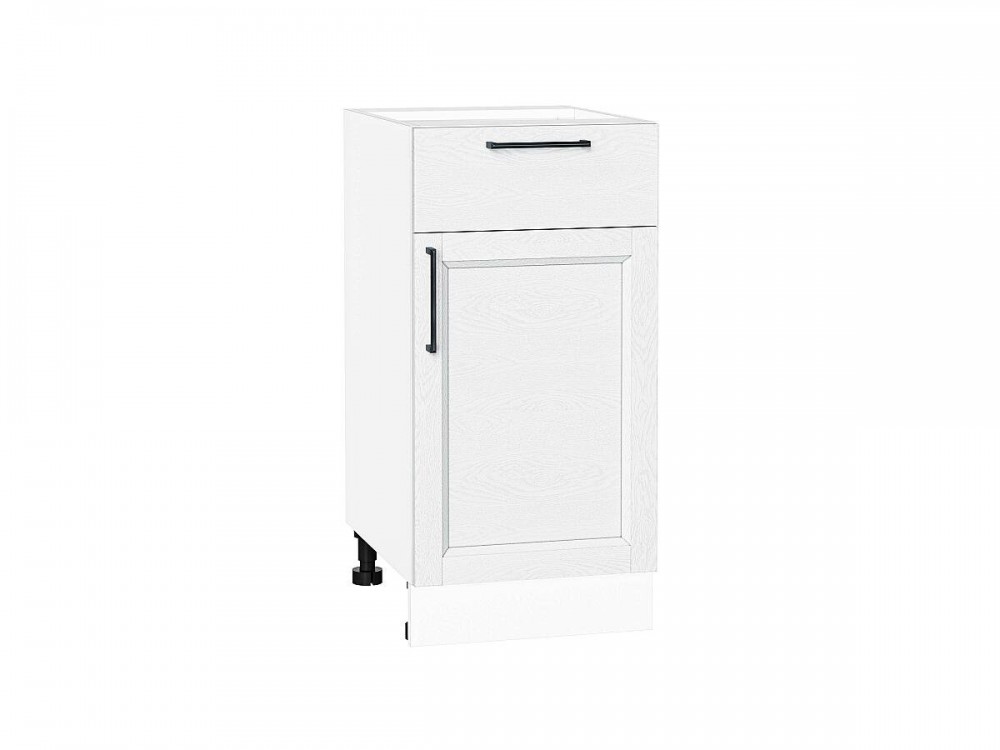  Шкаф нижний с 1-ой дверцей и ящиком Сканди White Silkwood