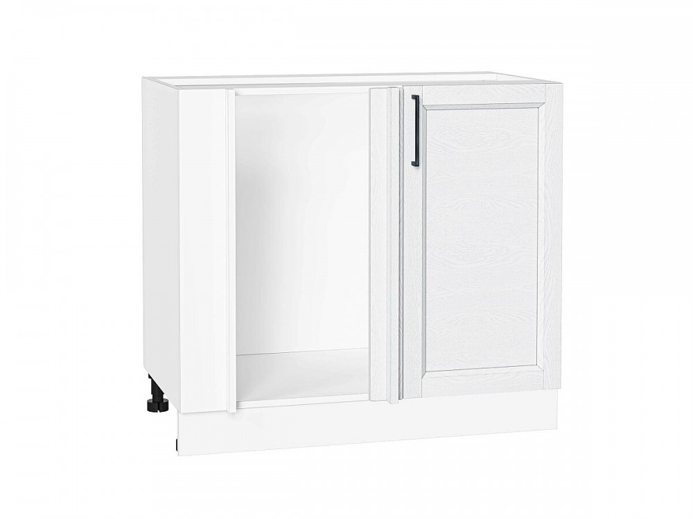  Шкаф нижний угловой Сканди White Silkwood