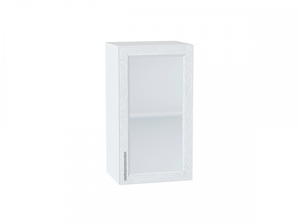  Шкаф верхний с 1-ой остекленной дверцей Сканди White Softwood